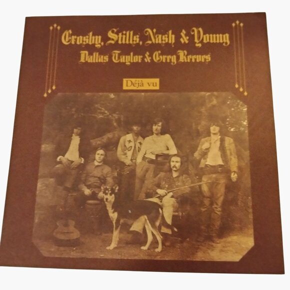 Crosby Stills Nash & Young Déjà Vu Liner Note 1970 Atlantic Recording NO CD - Picture 1 of 2